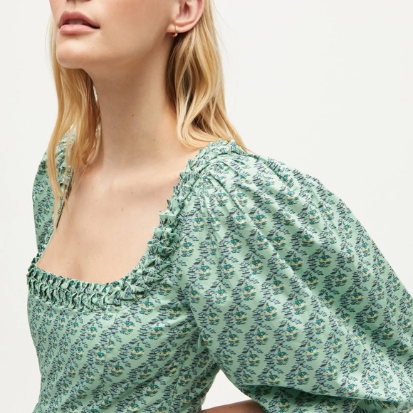 RHODE Daya dress in Jawahar Garden Mint Mini NEW - Picture 2 of 16